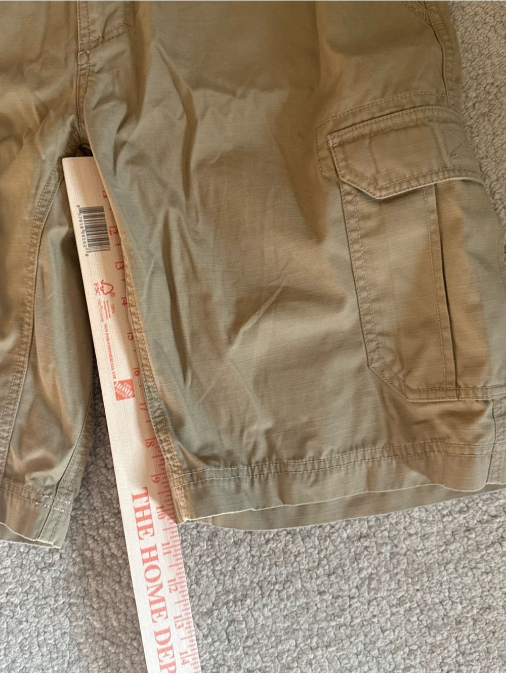 The North Face Cotton Khaki Cargo Rip Stop Hiking Shorts | Men's 34 x 10 - Picture 7 of 8